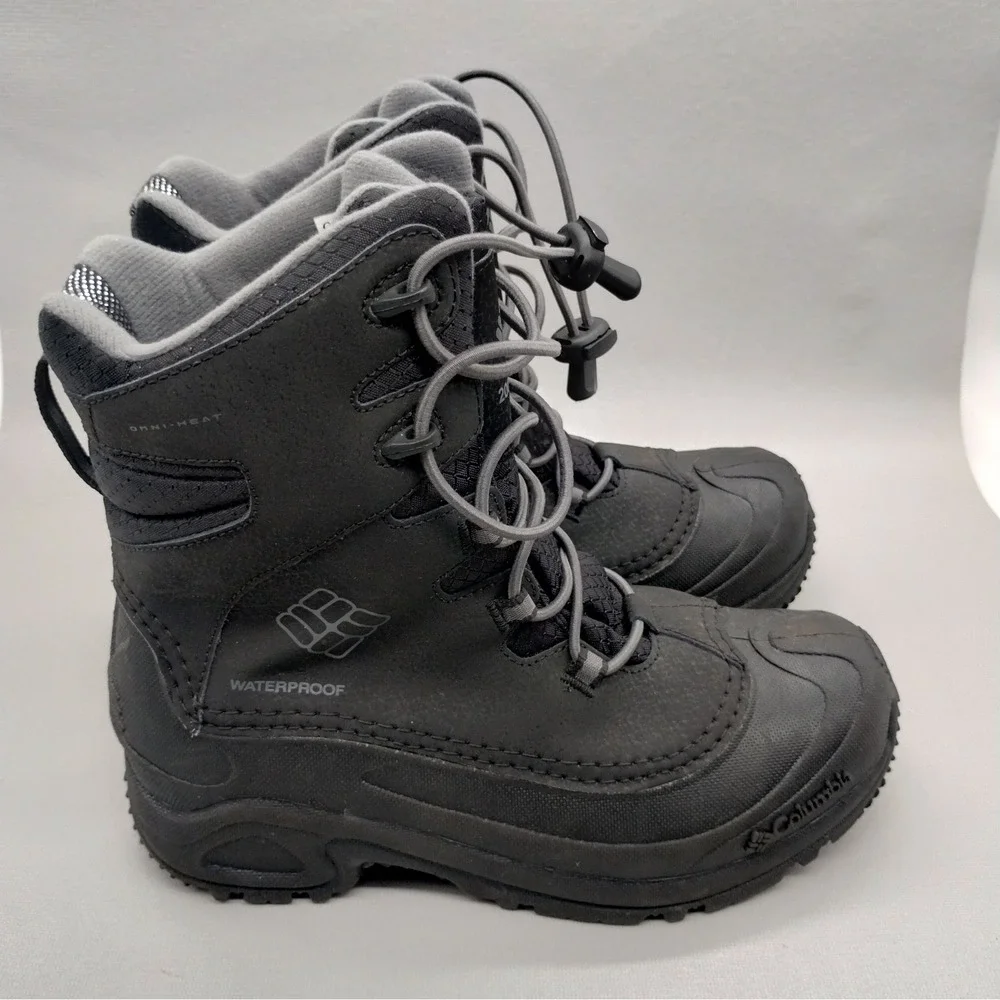 Columbia Sportswear Artic Trip Omni Heat 200 Gram Snow Boots Youth Size 6 Black